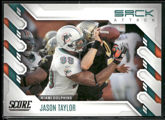 Jason Taylor 2022 Score Sack Attack #SA-JT Miami Dolphins