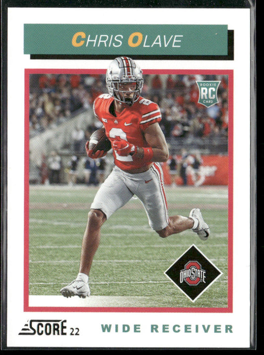 Chris Olave 2022 Score 1992 Throwback Rookie #TB10 Ohio State Buckeyes