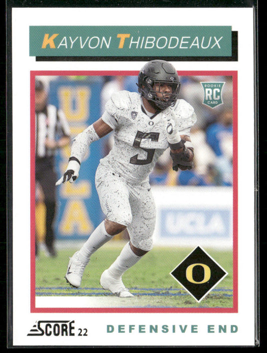 Kayvon Thibodeaux 2022 Score 1992 Throwback Rookie #TB7 Oregon Ducks