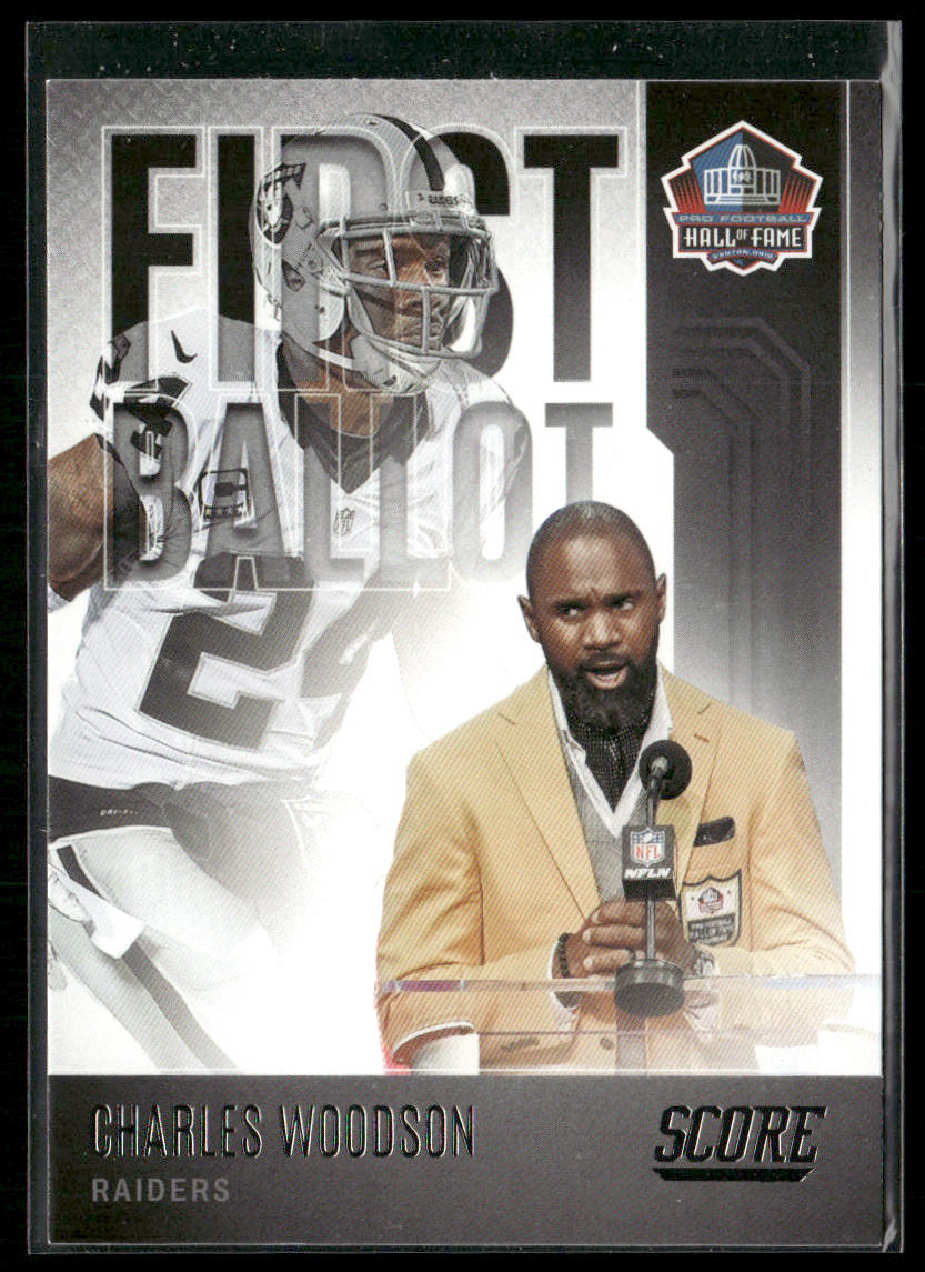 Charles Woodson 2022 Score First Ballot #FB-CW Oakland Raiders