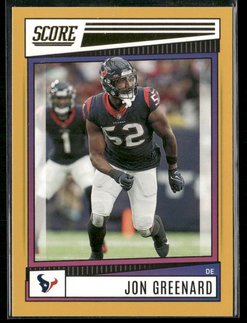 Jonathan Greenard 2022 Score Gold #5 Houston Texans