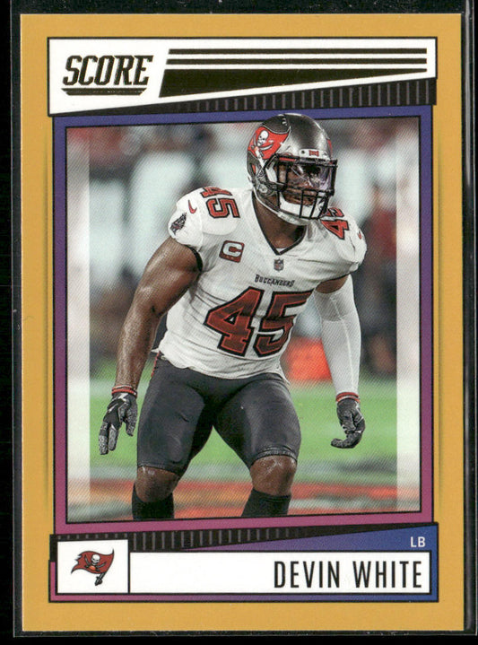 Devin White 2022 Score Gold #71 Tampa Bay Buccaneers