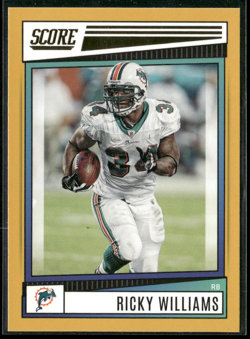 Ricky Williams 2022 Score Gold #280 Miami Dolphins