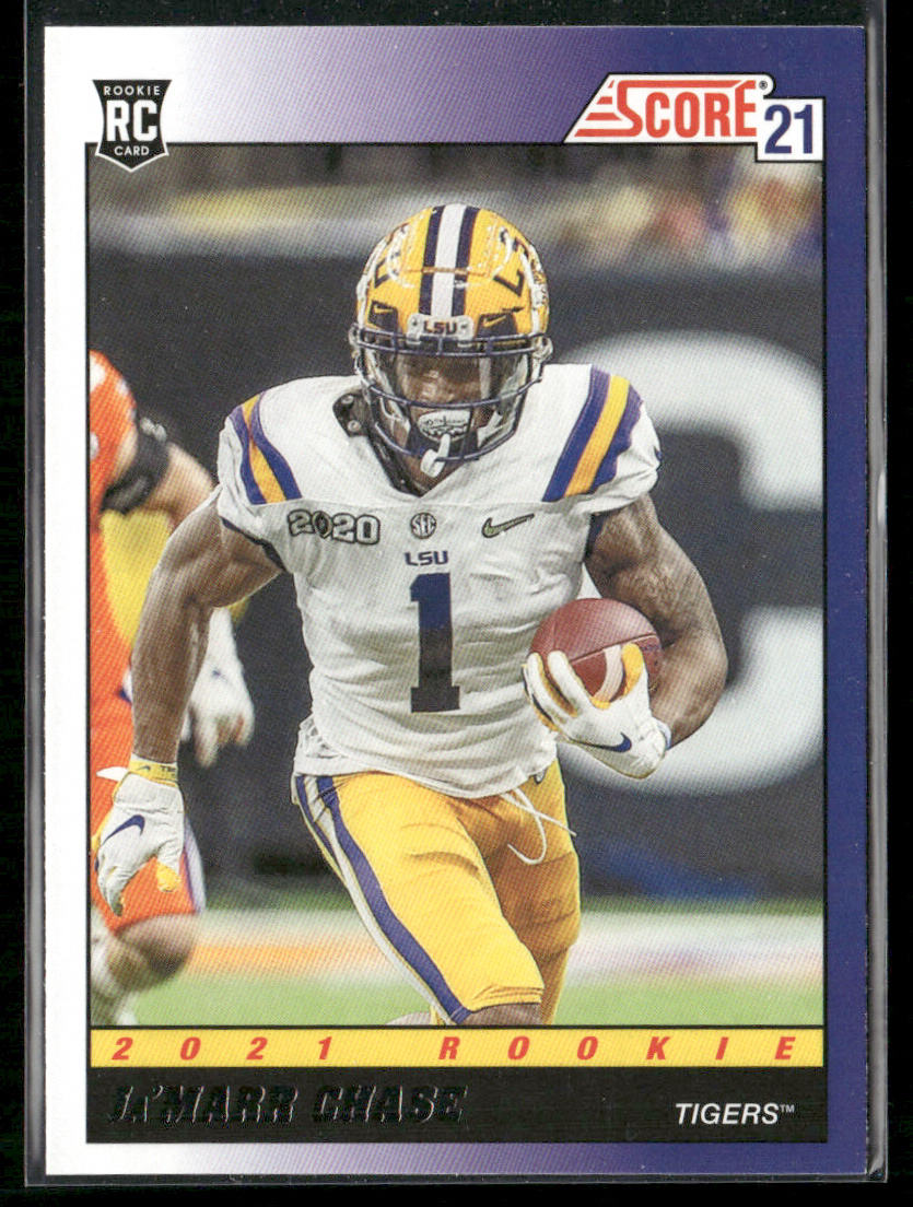 Ja'Marr Chase 2021 Score 1991 Throwback #TB5 LSU Tigers