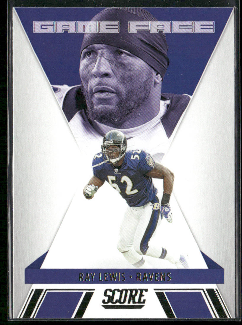 Ray Lewis 2021 Score Game Face #GF6 Baltimore Ravens