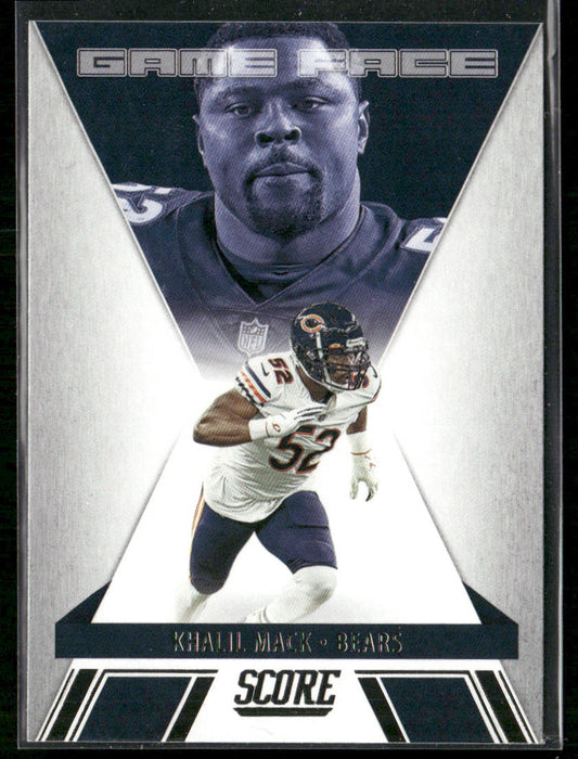 Khalil Mack 2021 Score Game Face #GF1 Chicago Bears