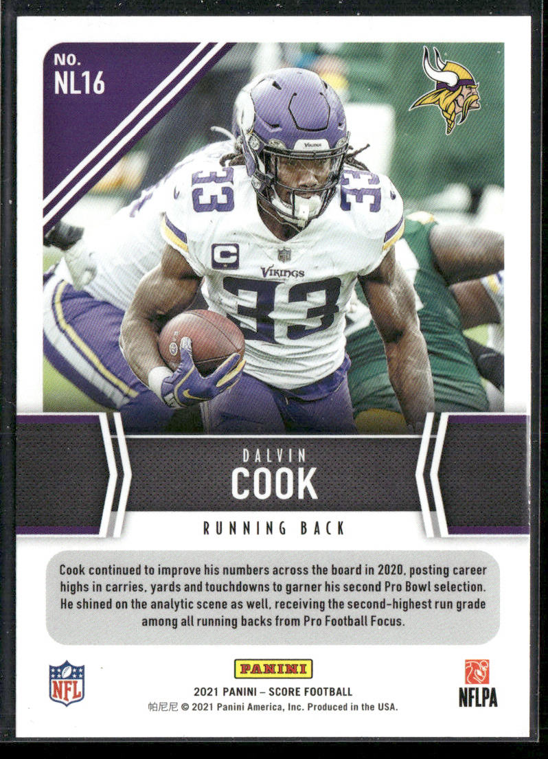Dalvin Cook 2021 Score Next Level Stats #NL16 Minnesota Vikings