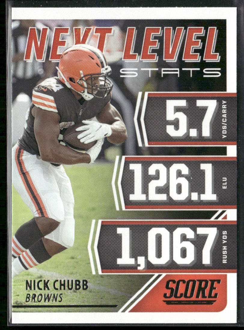 Nick Chubb 2021 Score Next Level Stats #NL19 Cleveland Browns