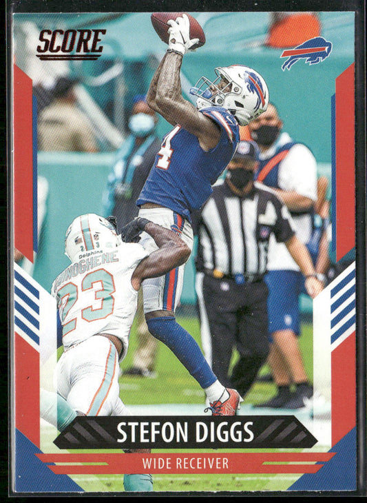 Stefon Diggs 2021 Score Red #21 Buffalo Bills