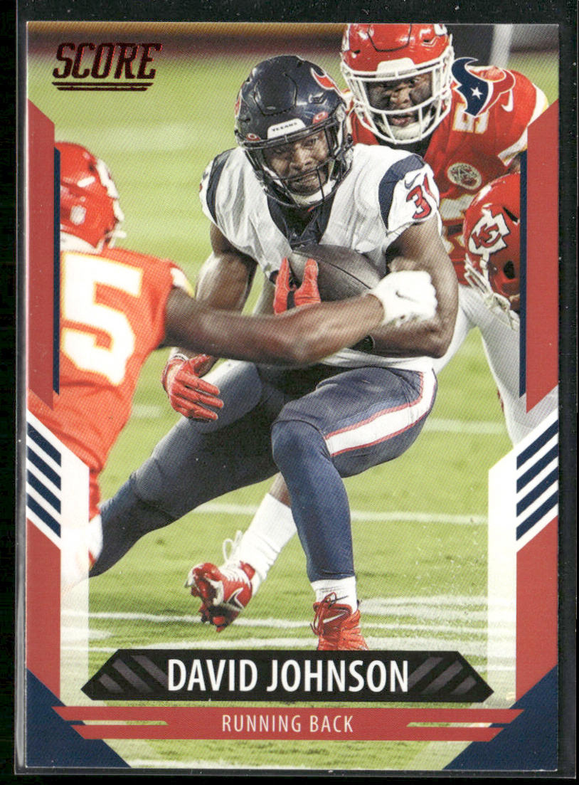 David Johnson 2021 Score Red #156 Houston Texans