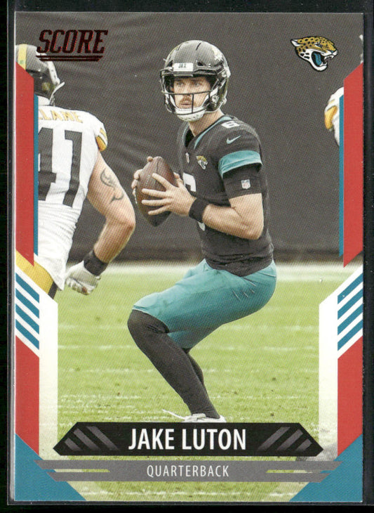 Jake Luton 2021 Score Red #179 Jacksonville Jaguars