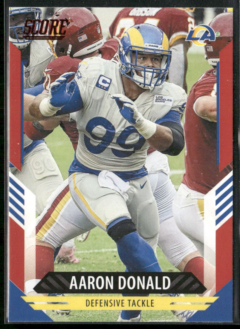 Aaron Donald 2021 Score Red #255 Los Angeles Rams