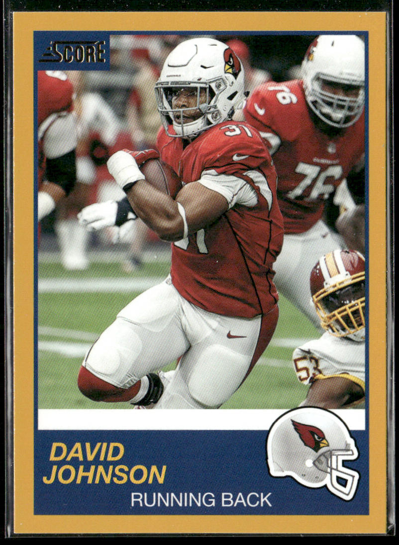 David Johnson 2019 Score Gold #284 Arizona Cardinals