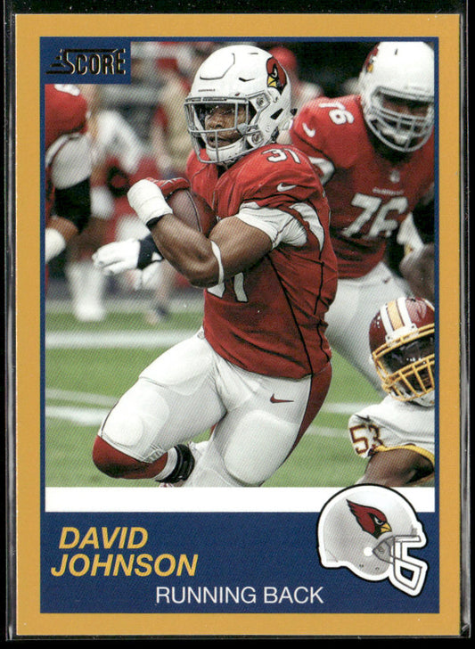 David Johnson 2019 Score Gold #284 Arizona Cardinals