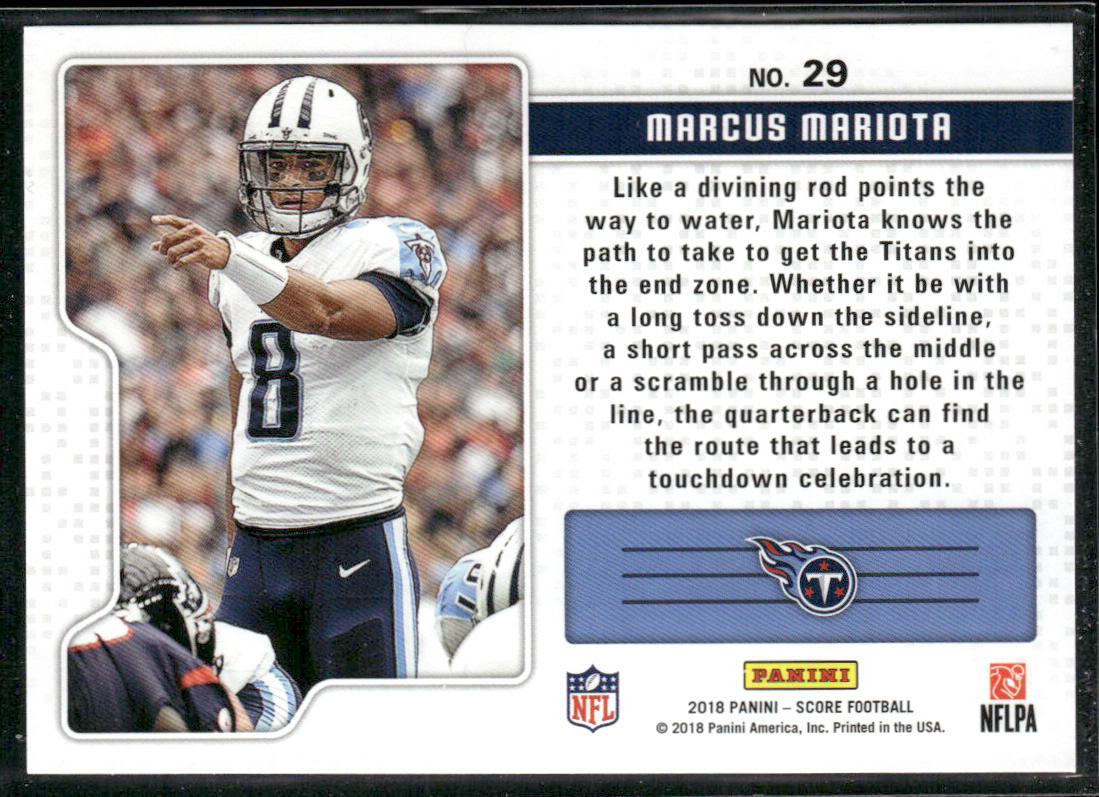 Marcus Mariota 2018 Score Signal Callers #29 Tennessee Titans
