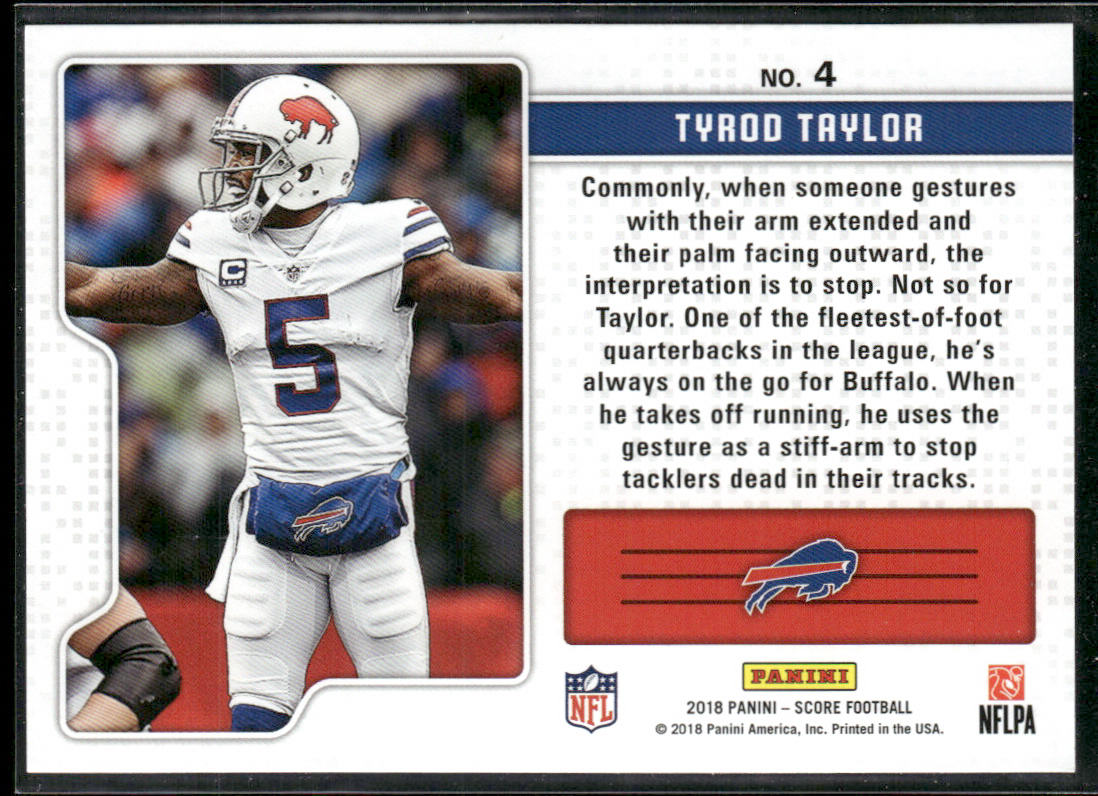 Tyrod Taylor 2018 Score Signal Callers #4 Buffalo Bills