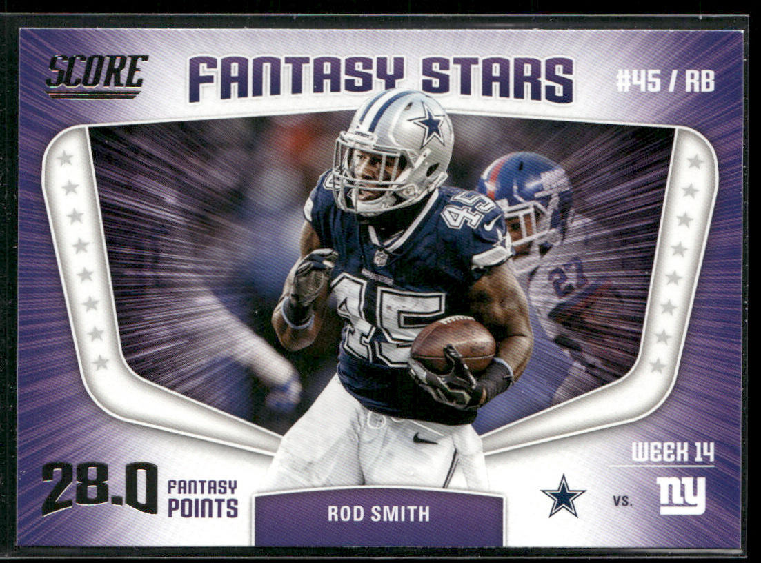 Rod Smith 2018 Score Fantasy Stars #4 Dallas Cowboys