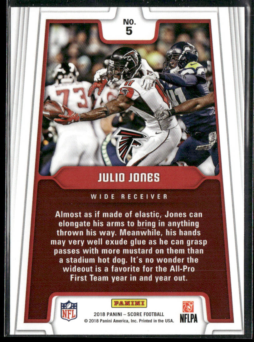 Julio Jones 2018 Score All Hands Team #5 Atlanta Falcons
