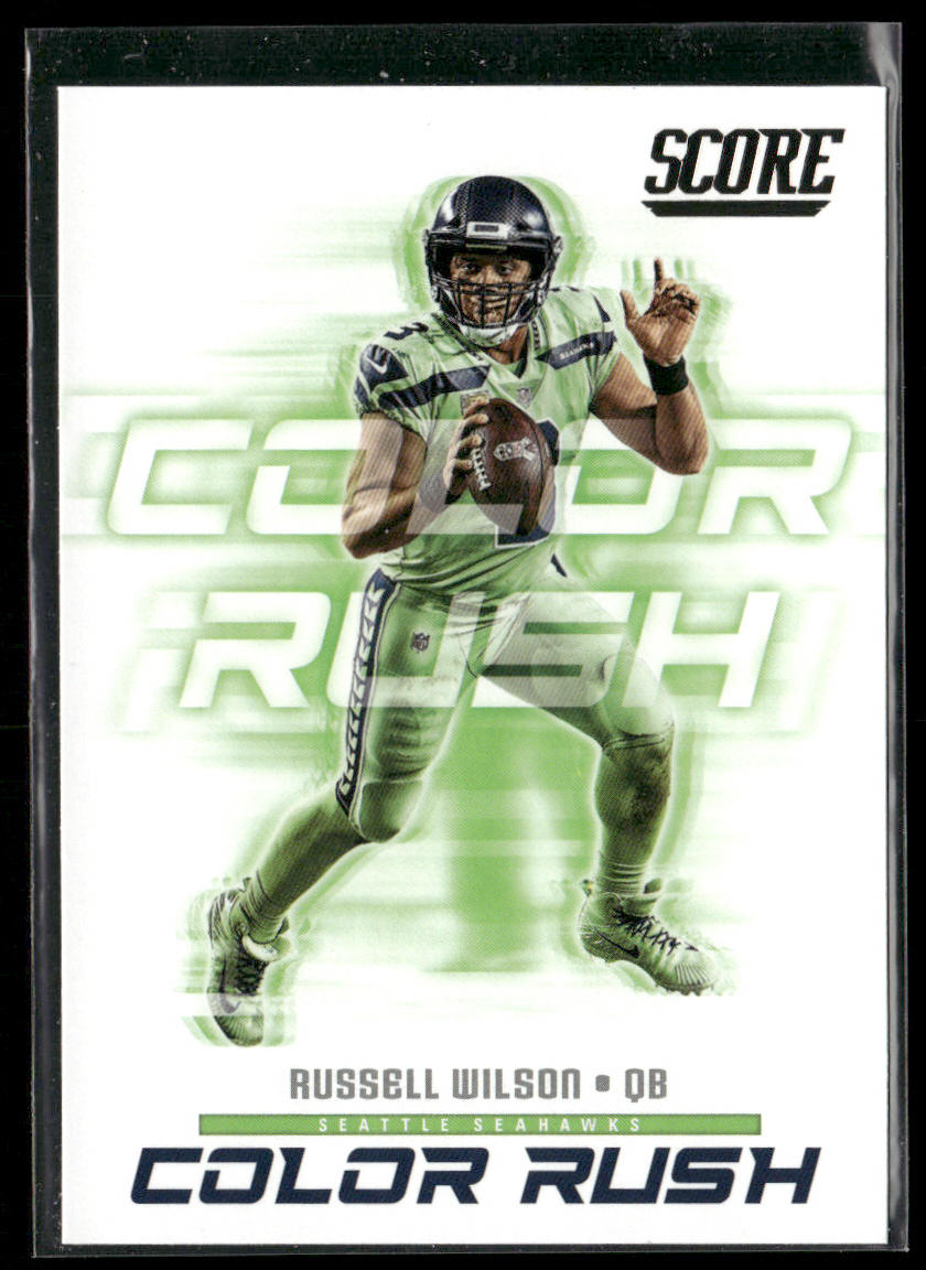 Russell Wilson 2018 Score Color Rush #9 Seattle Seahawks