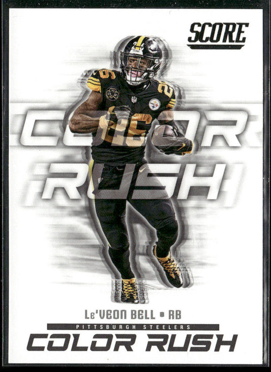 Le'Veon Bell 2018 Score Color Rush #12 Pittsburgh Steelers