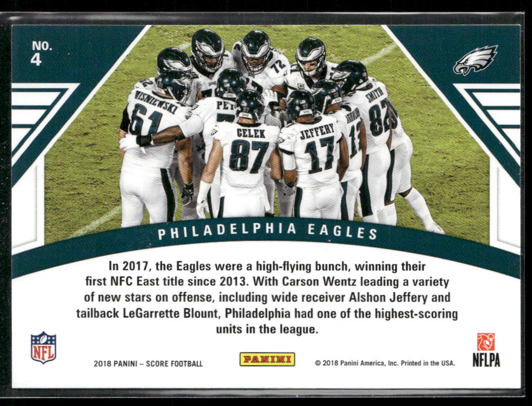 Philadelphia Eagles 2018 Score Huddle Up #4 Philadelphia Eagles