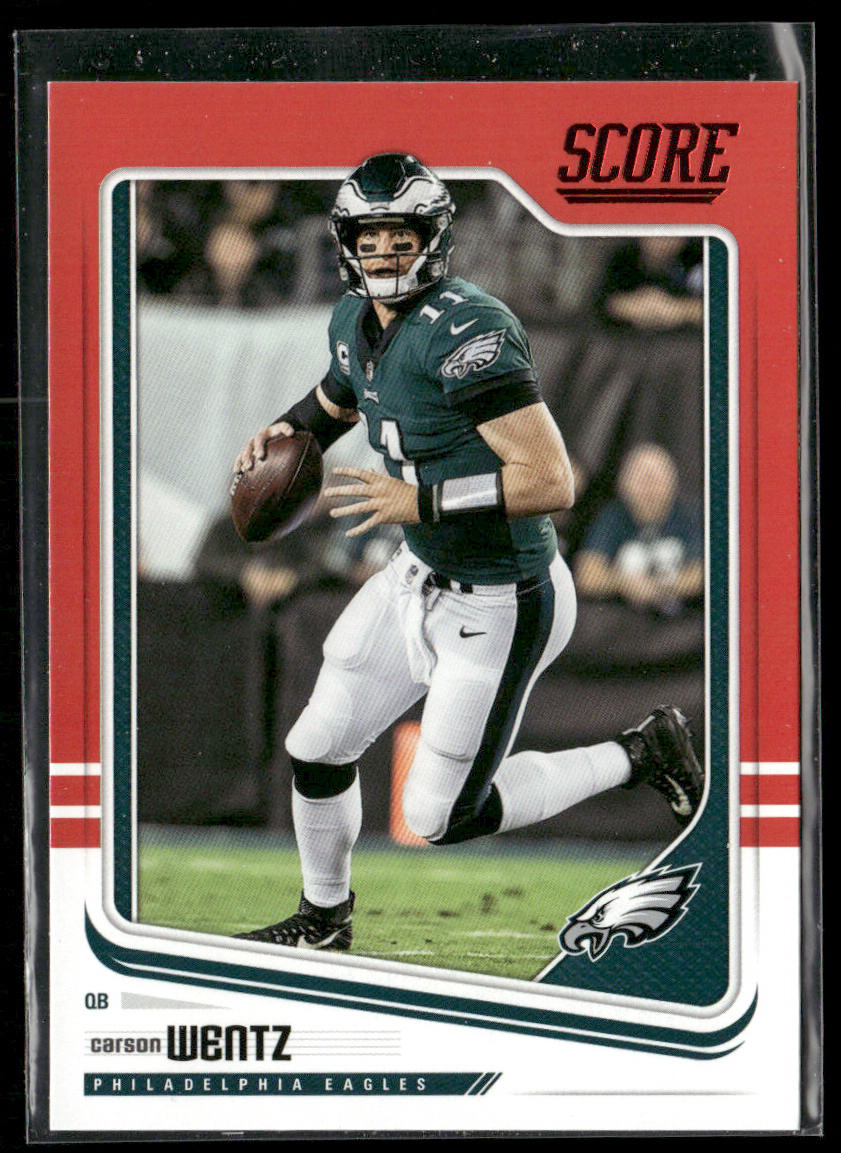 Carson Wentz 2018 Score Red #258 Philadelphia Eagles