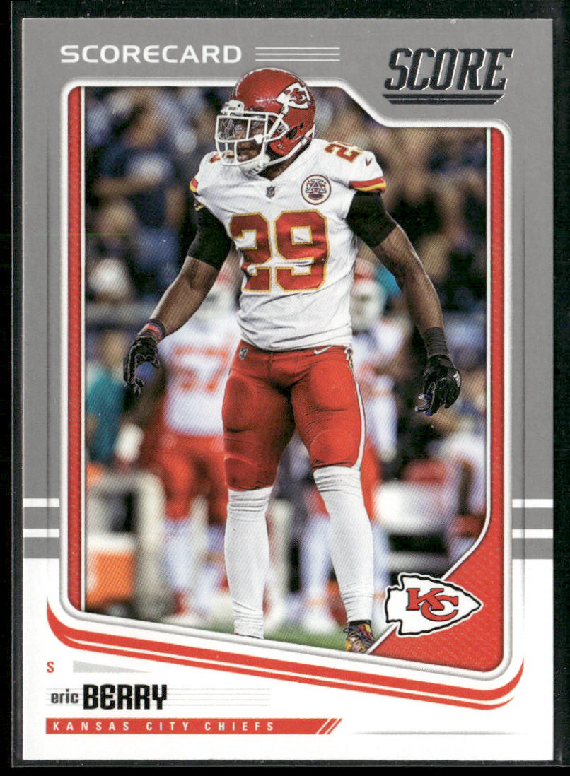 Eric Berry 2018 Score Scorecard #157 Kansas City Chiefs