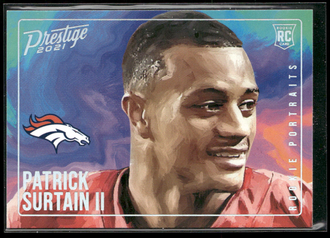 Patrick Surtain II 2021 Panini Prestige Rookie Portraits #RP-26 Denver Broncos