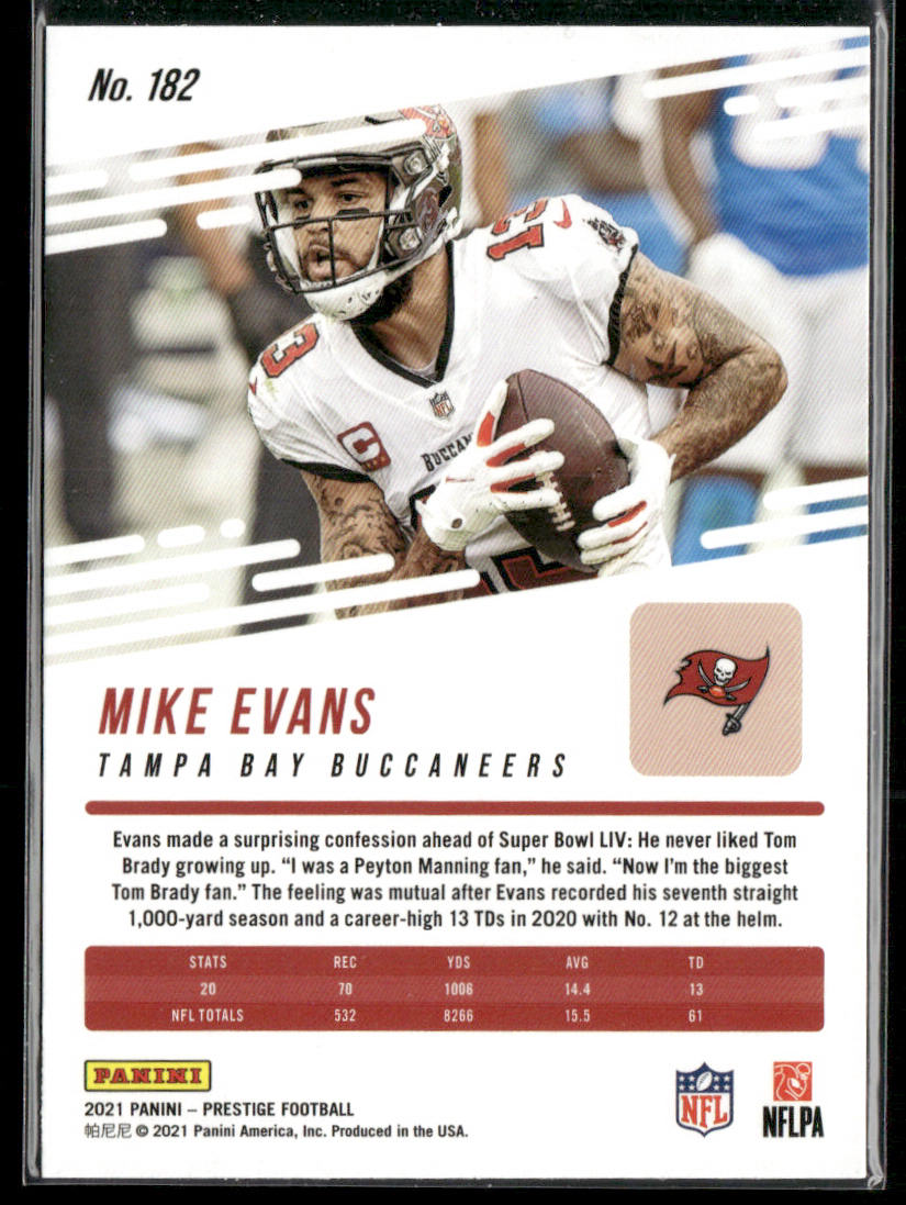 Mike Evans 2021 Panini Prestige Xtra Points Astral #182 Tampa Bay Buccaneers