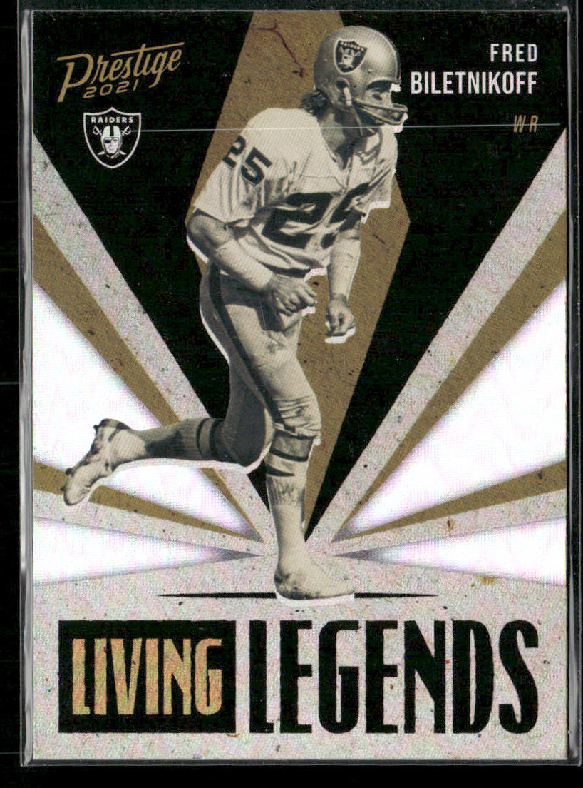 Fred Biletnikoff 2021 Panini Prestige Living Legends #LL-4 Oakland Raiders