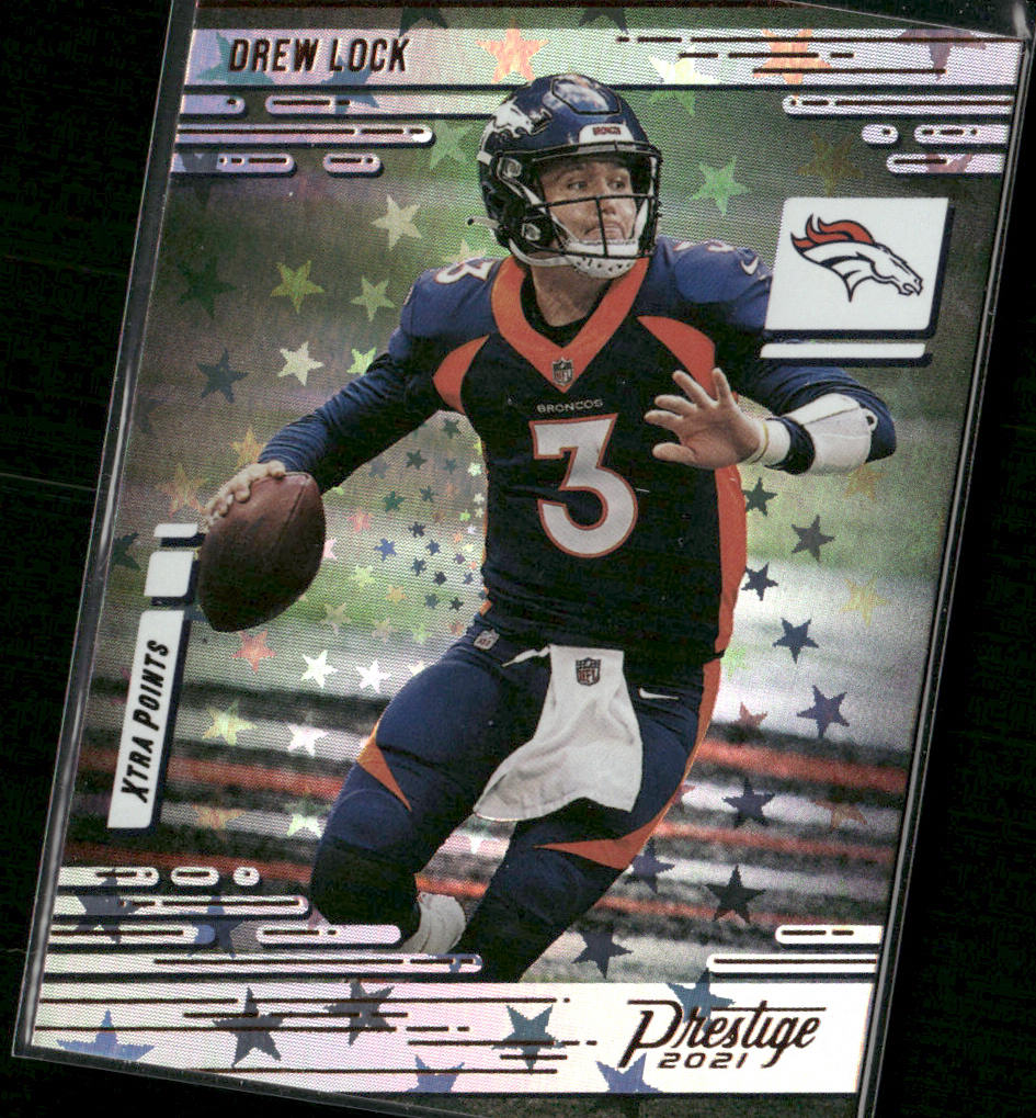 Drew Lock 2021 Panini Prestige Xtra Points Astral #41 Denver Broncos