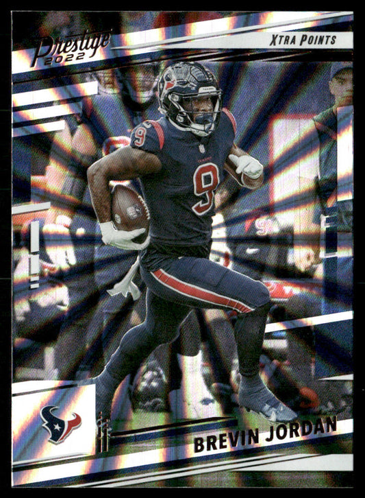 Brevin Jordan 2022 Panini Prestige Xtra Points Sunburst #119 Houston Texans