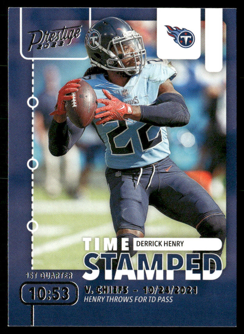 Derrick Henry 2022 Panini Prestige Time Stamped #TS-1 Tennessee Titans