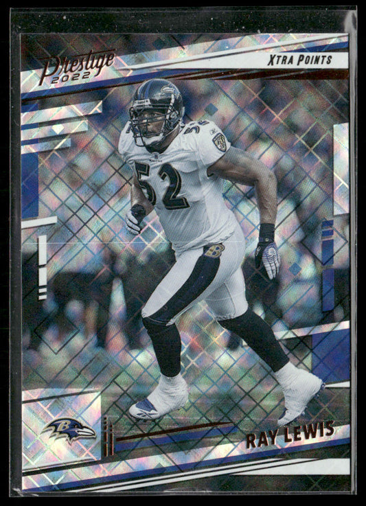 Ray Lewis 2022 Panini Prestige Xtra Points Diamond #28 Baltimore Ravens