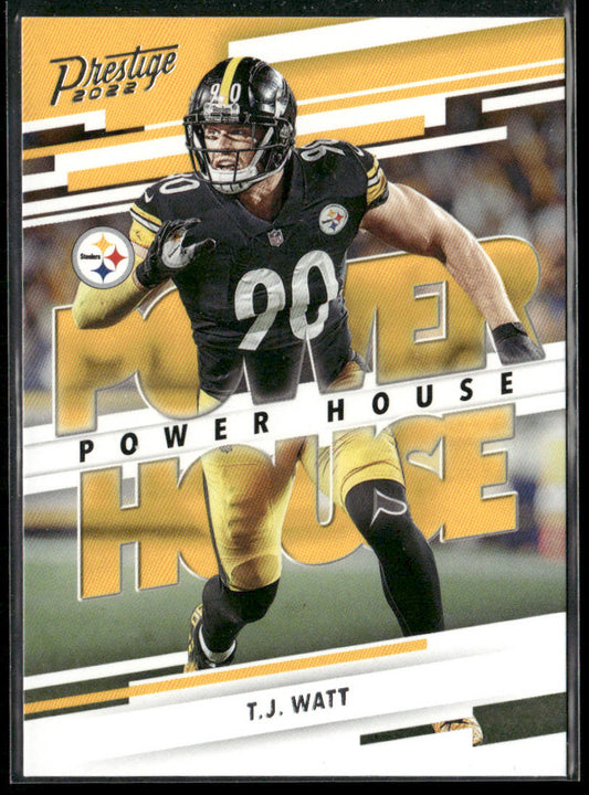 T.J. Watt 2022 Panini Prestige Power House #PH-18 Pittsburgh Steelers