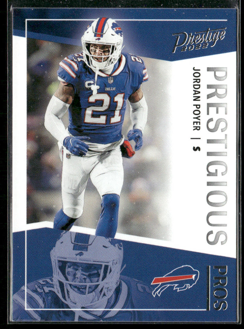 Jordan Poyer 2022 Panini Prestige Prestigious Pros #PP-17 Buffalo Bills