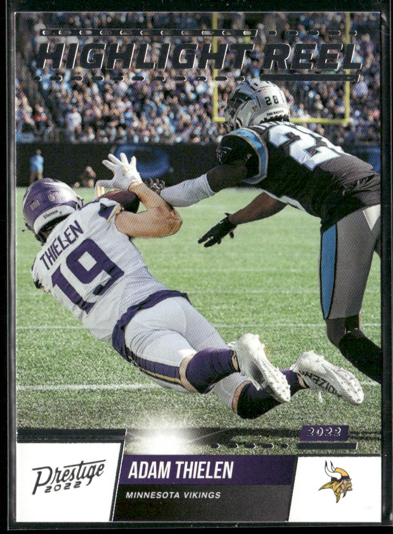 Adam Thielen 2022 Panini Prestige Highlight Reel #HR-6 Minnesota Vikings