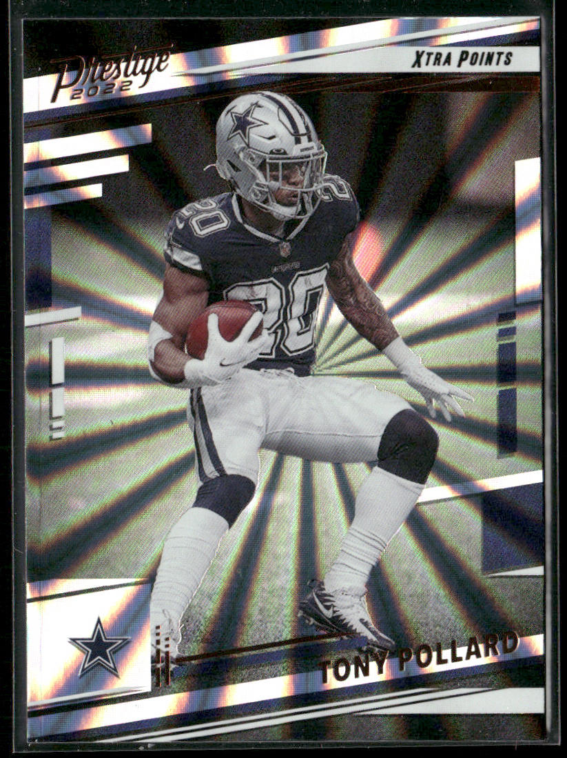 Tony Pollard 2022 Panini Prestige Xtra Points Sunburst #78 Dallas Cowboys