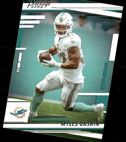 Myles Gaskin 2022 Panini Prestige #181 Miami Dolphins