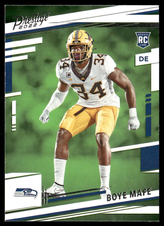 Boye Mafe 2022 Panini Prestige #387 RC Seattle Seahawks