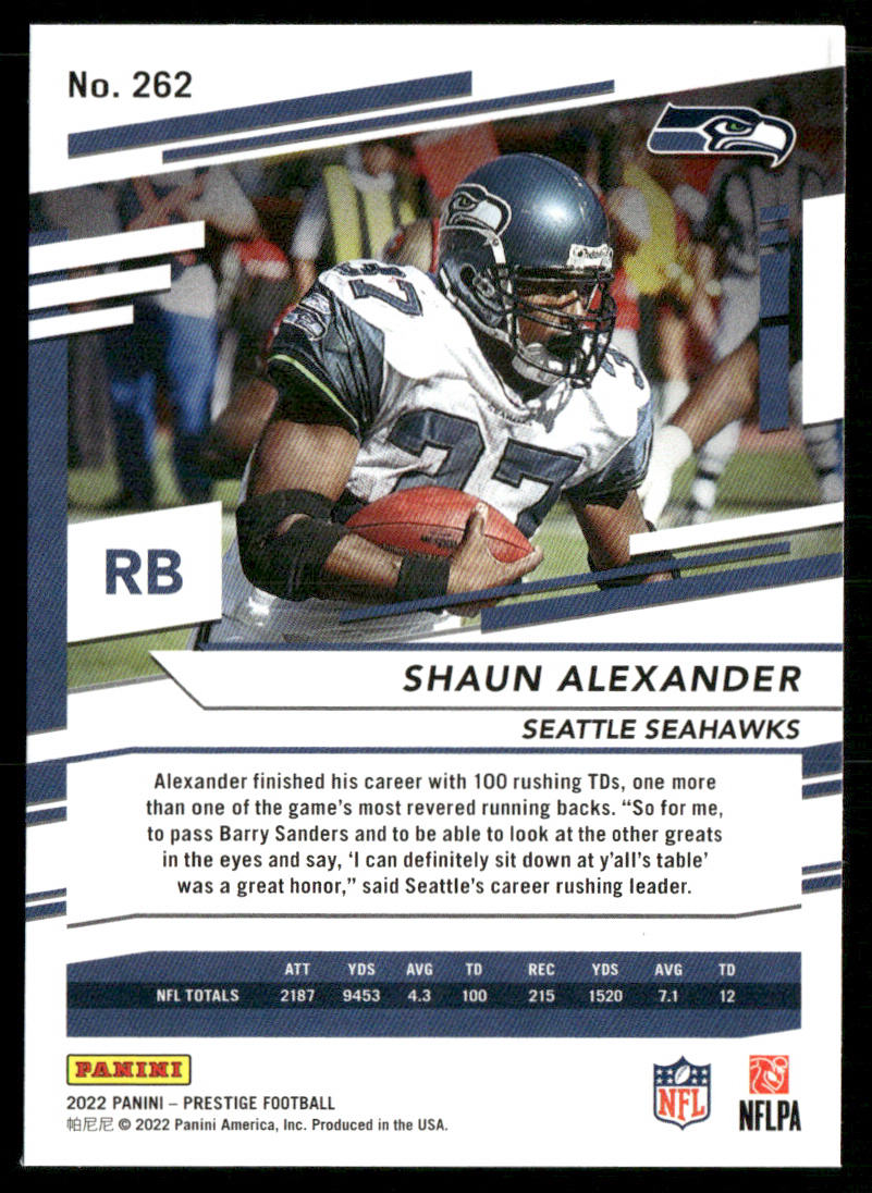 Shaun Alexander 2022 Panini Prestige #262 Seattle Seahawks