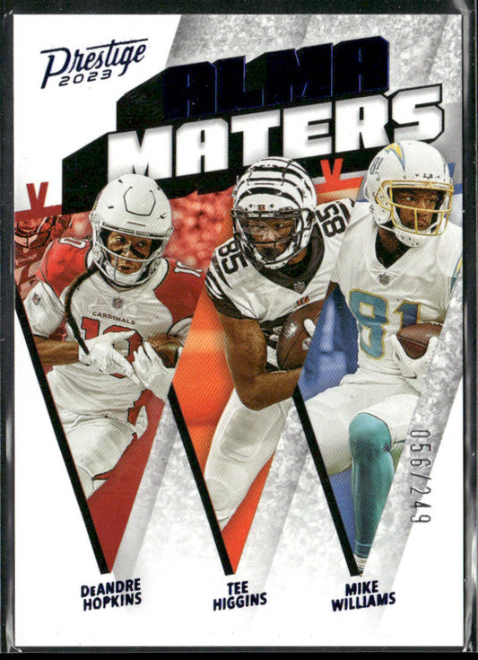 DeAndre Hopkins / Tee Higgins / Mike Williams 2023 Prestige Alma Maters #AM-10