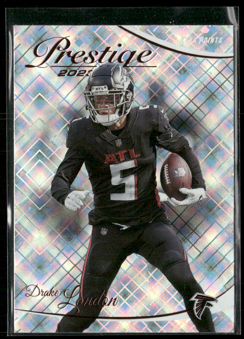 Drake London 2023 Panini Prestige Xtra Points Diamond #12 Atlanta Falcons