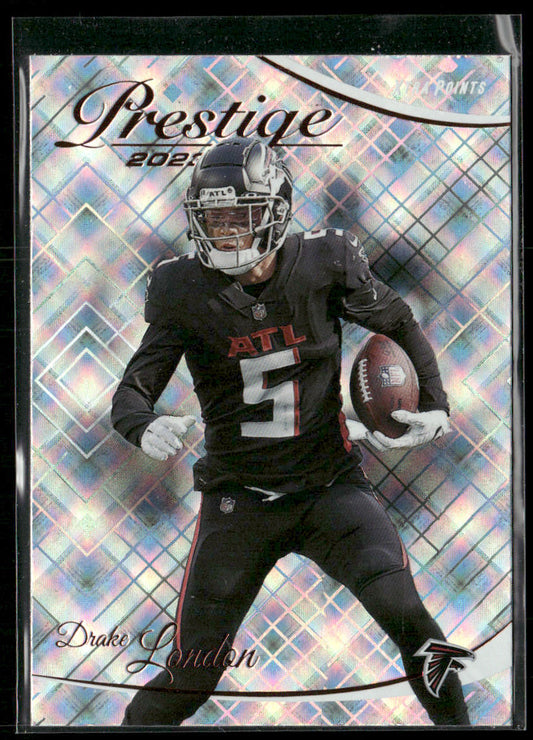 Drake London 2023 Panini Prestige Xtra Points Diamond #12 Atlanta Falcons