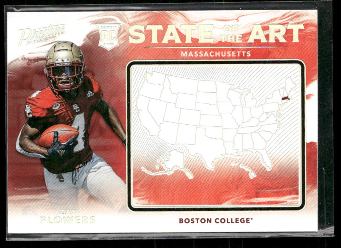 Zay Flowers 2023 Panini Prestige State of the Art #9 Boston College Eagles