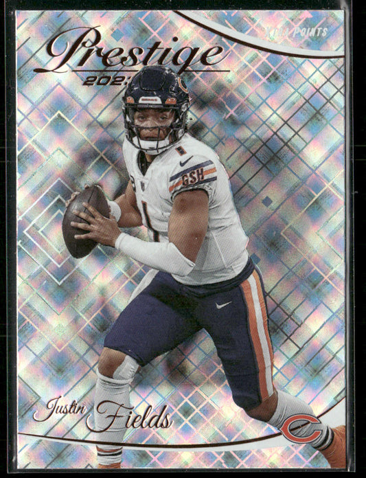 Justin Fields 2023 Panini Prestige Xtra Points Diamond #54 Chicago Bears