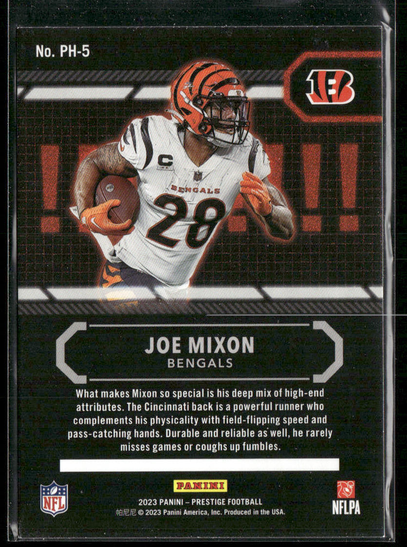 Joe Mixon 2023 Panini Prestige Power House #PH-5 Cincinnati Bengals