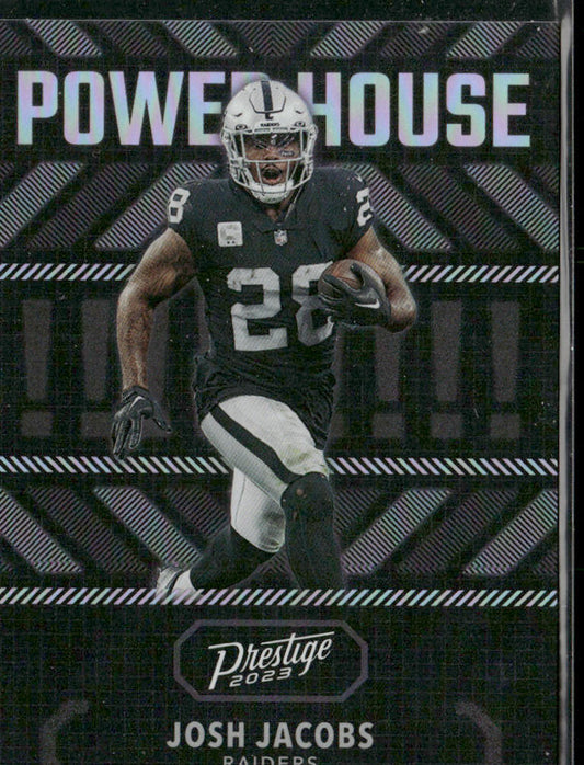 Josh Jacobs 2023 Panini Prestige Power House #PH-16 Las Vegas Raiders