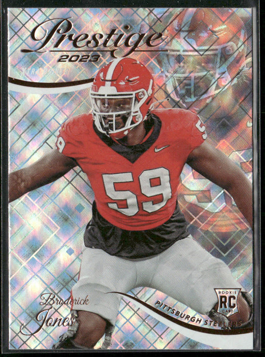 Broderick Jones 2023 Panini Prestige Xtra Points Diamond #308 RC Steelers