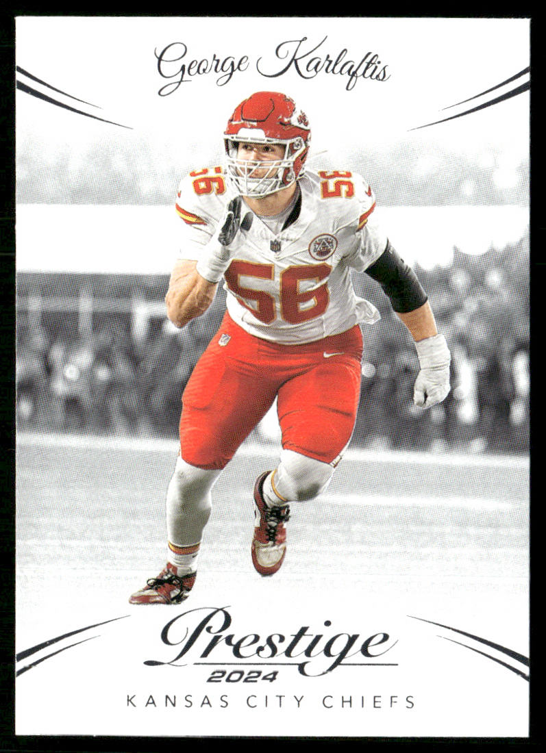 George Karlaftis 2024 Panini Prestige #148 Kansas City Chiefs